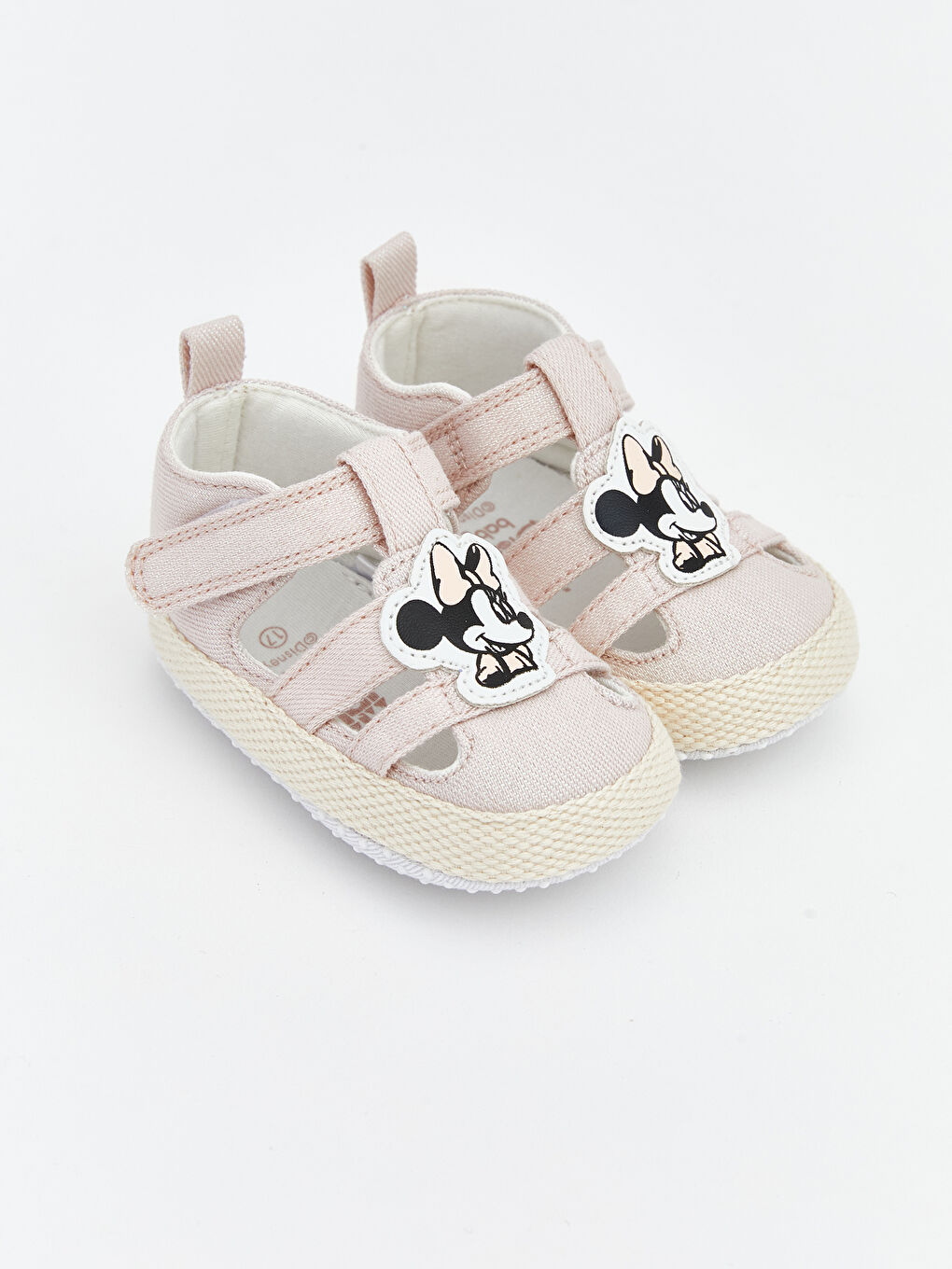 минни маус кестеленген сәби қыздарға арналған сандалдар