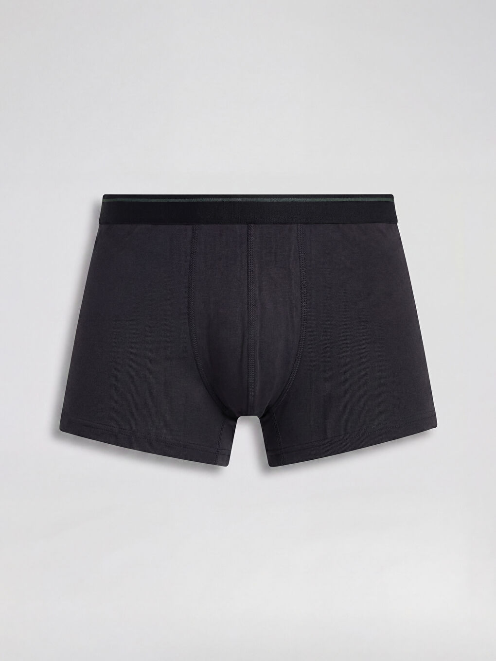 Siyah Pamuklu Esnek Erkek Boxer 3'lü-1