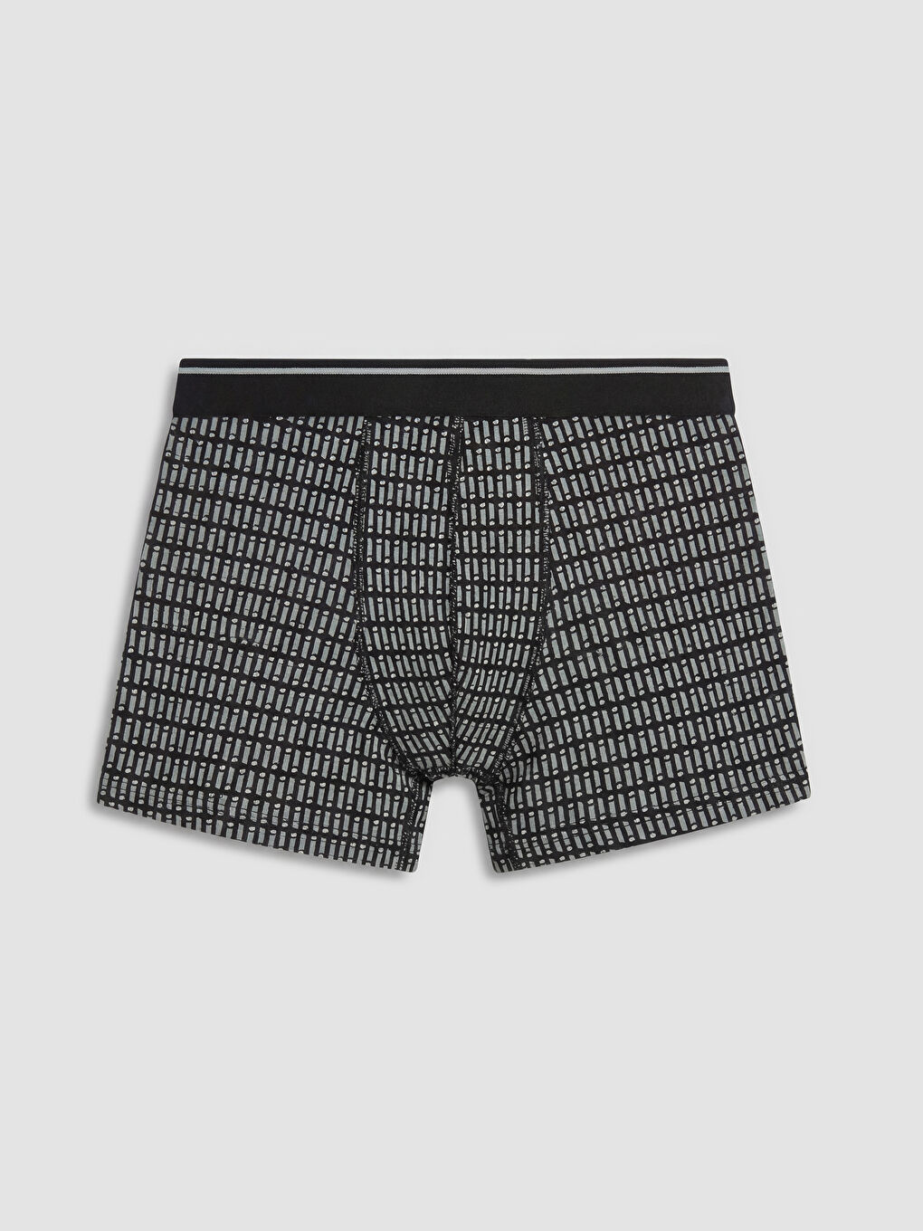 Siyah Pamuklu Esnek Erkek Boxer 3'lü-1