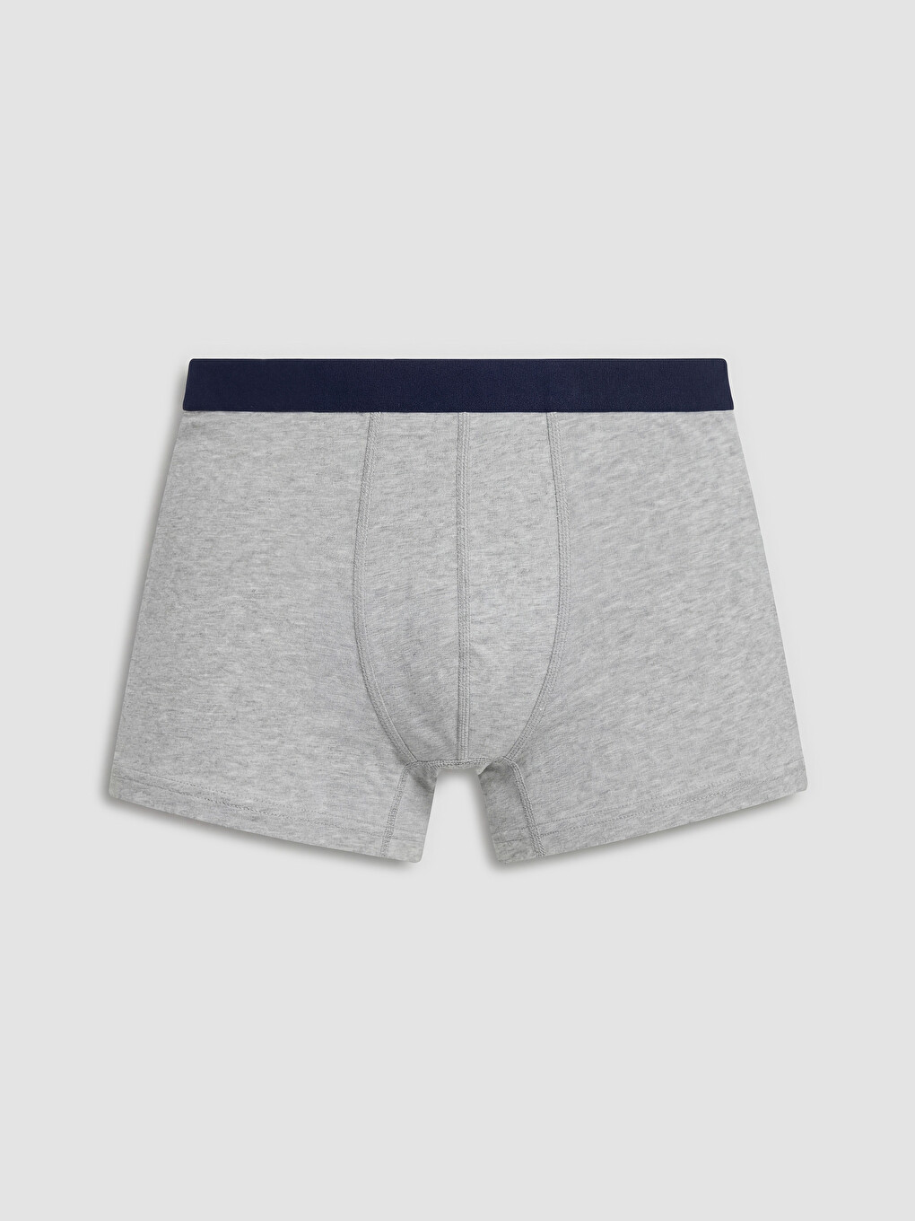 Gri Pamuklu Esnek Erkek Boxer