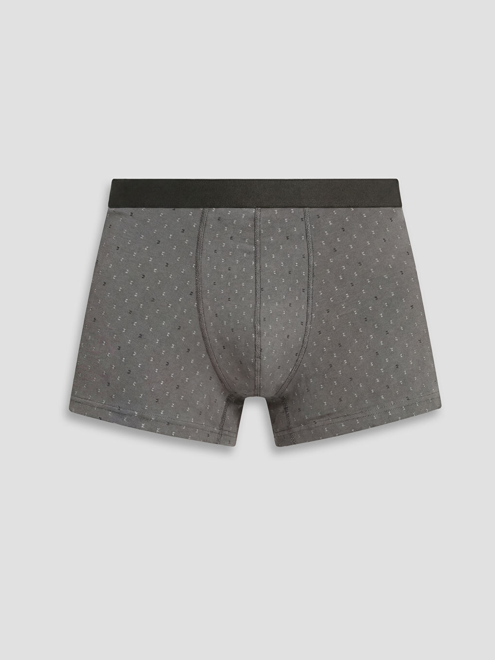 Gri Standart Kalıp Erkek Boxer 3'lü -4