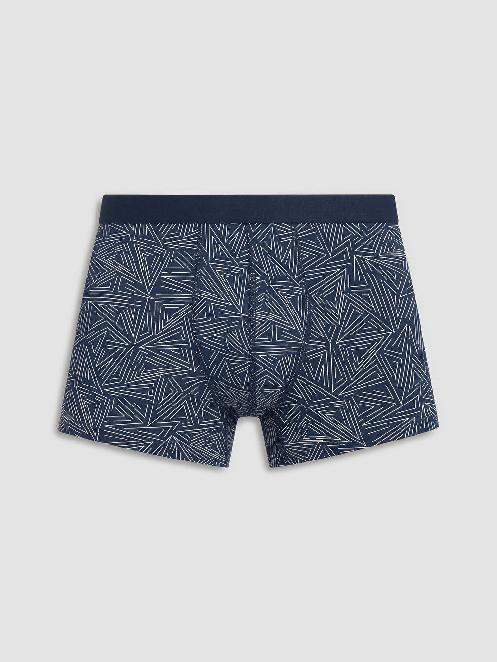 Lacivert Pamuklu Esnek Erkek Boxer 4'lü-1