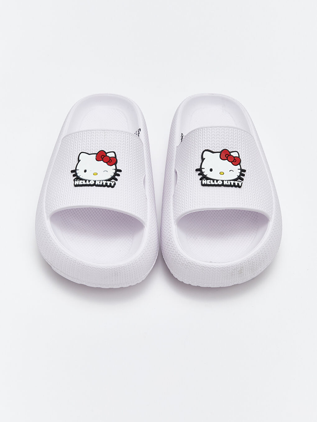Beyaz Hello Kitty Baskılı Kadın Terlik-2