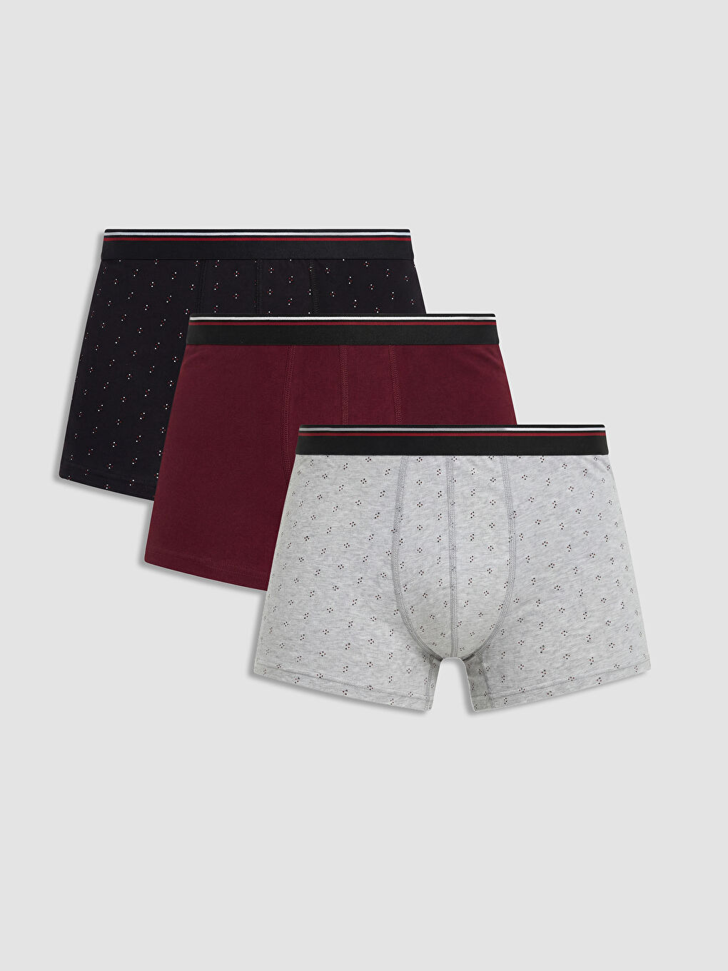 Siyah Standart Kalıp Erkek Boxer 3'lü