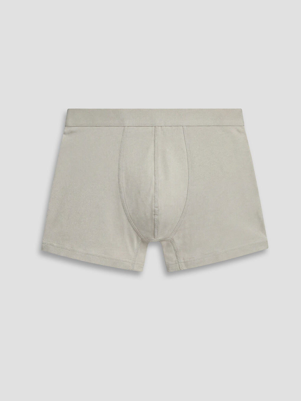 Gri Pamuklu Esnek Erkek Boxer
