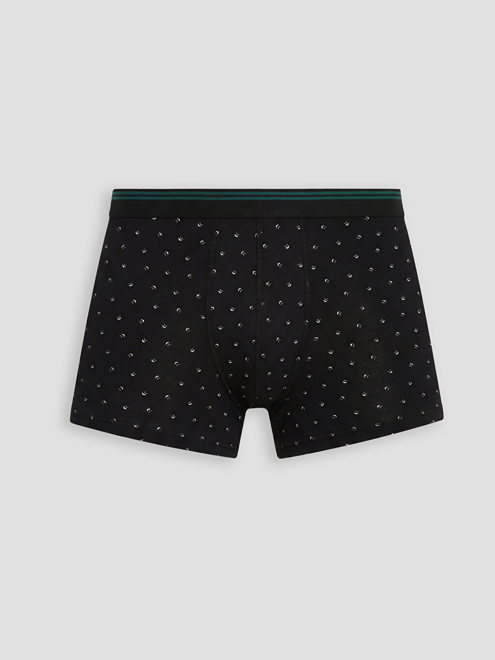 Siyah Pamuklu Esnek Erkek Boxer