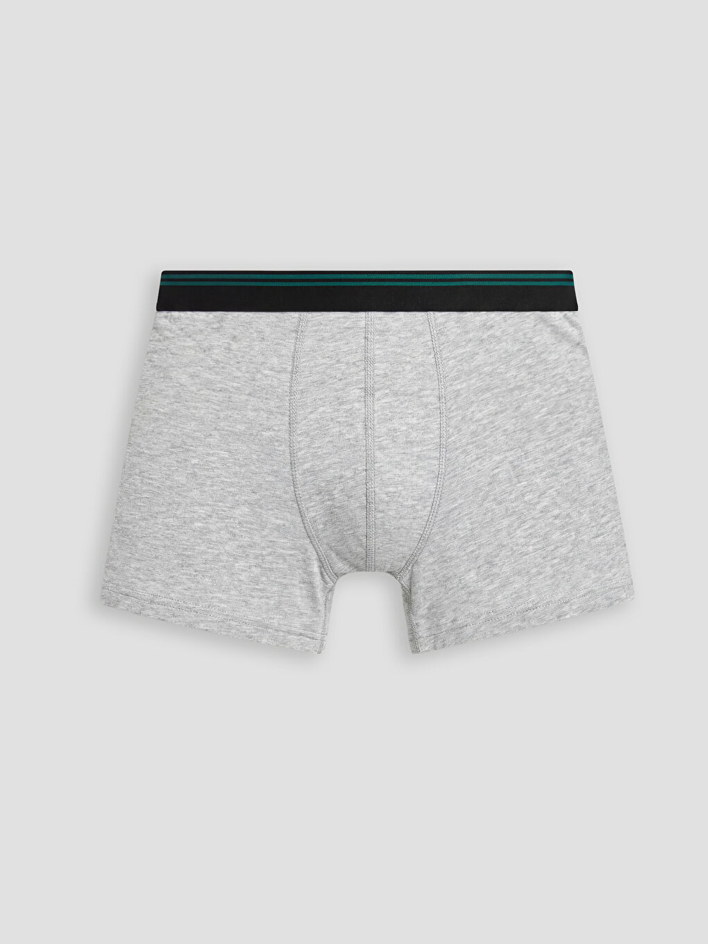 Siyah Standart Kalıp Pamuklu Esnek Erkek Boxer 3'lü-1