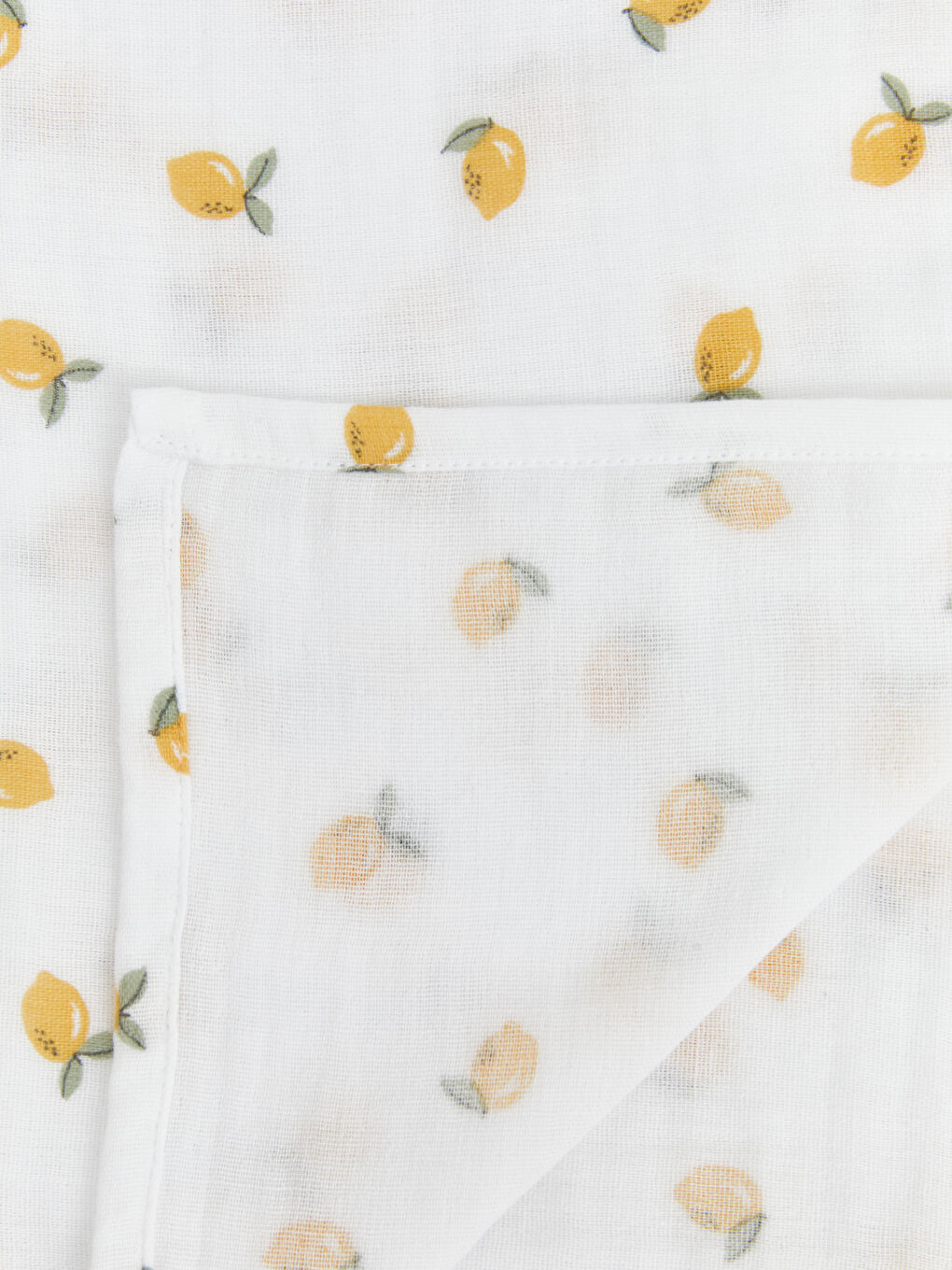 Ekru Desenli Çok Amaçlı Kız Bebek Örtü 90x110 cm-3