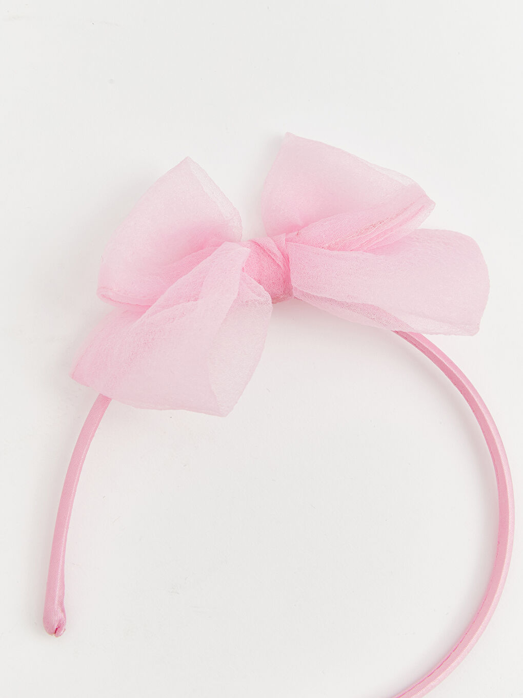 Pembe Fiyonk Detaylı Kız Bebek Taç-2