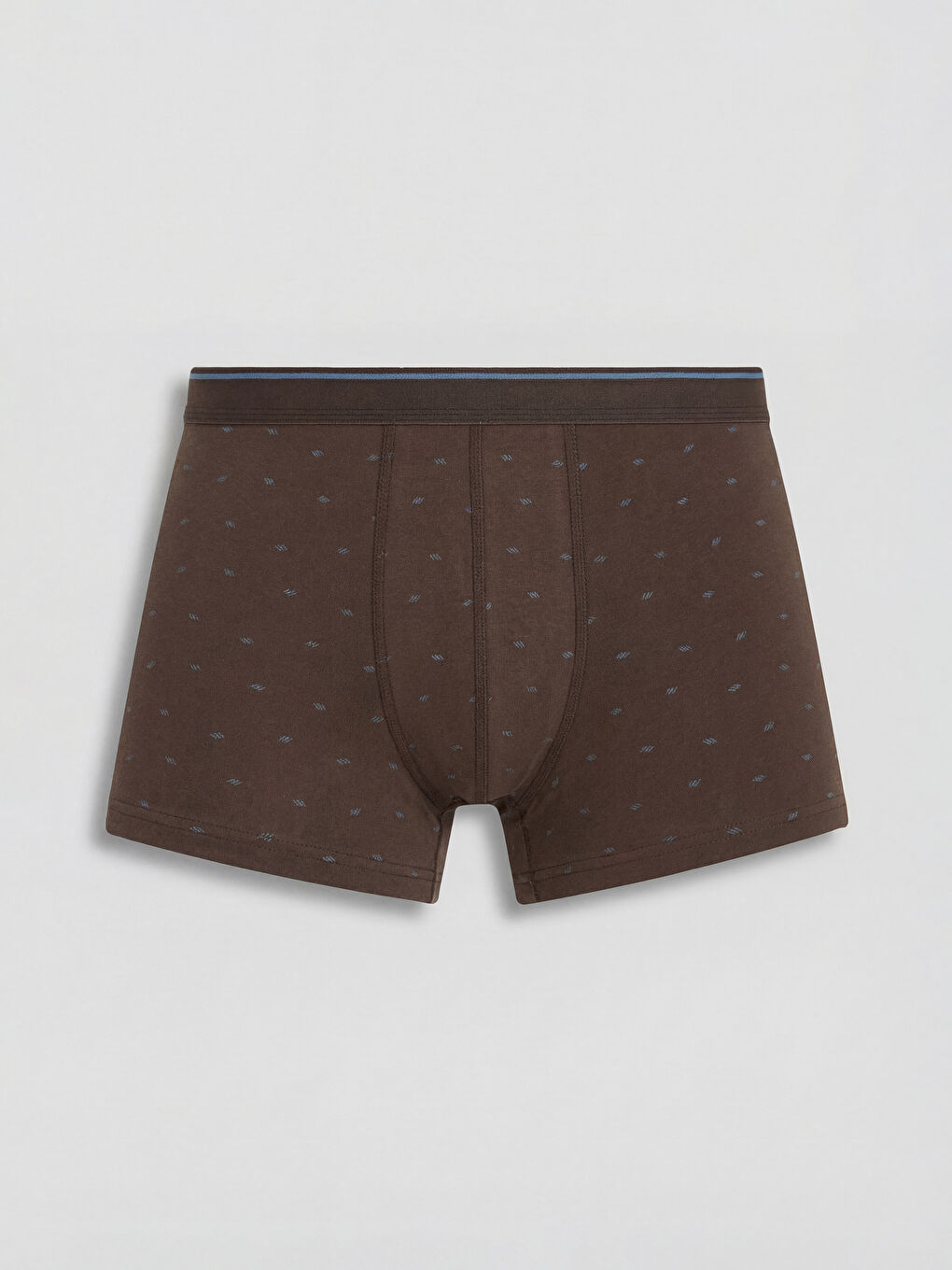 Kahverengi Pamuklu Esnek Erkek Boxer