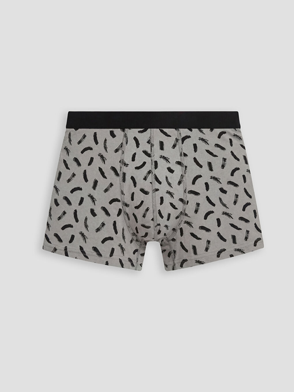 Siyah Pamuklu Esnek Kumaş Erkek Boxer 3'lü-1