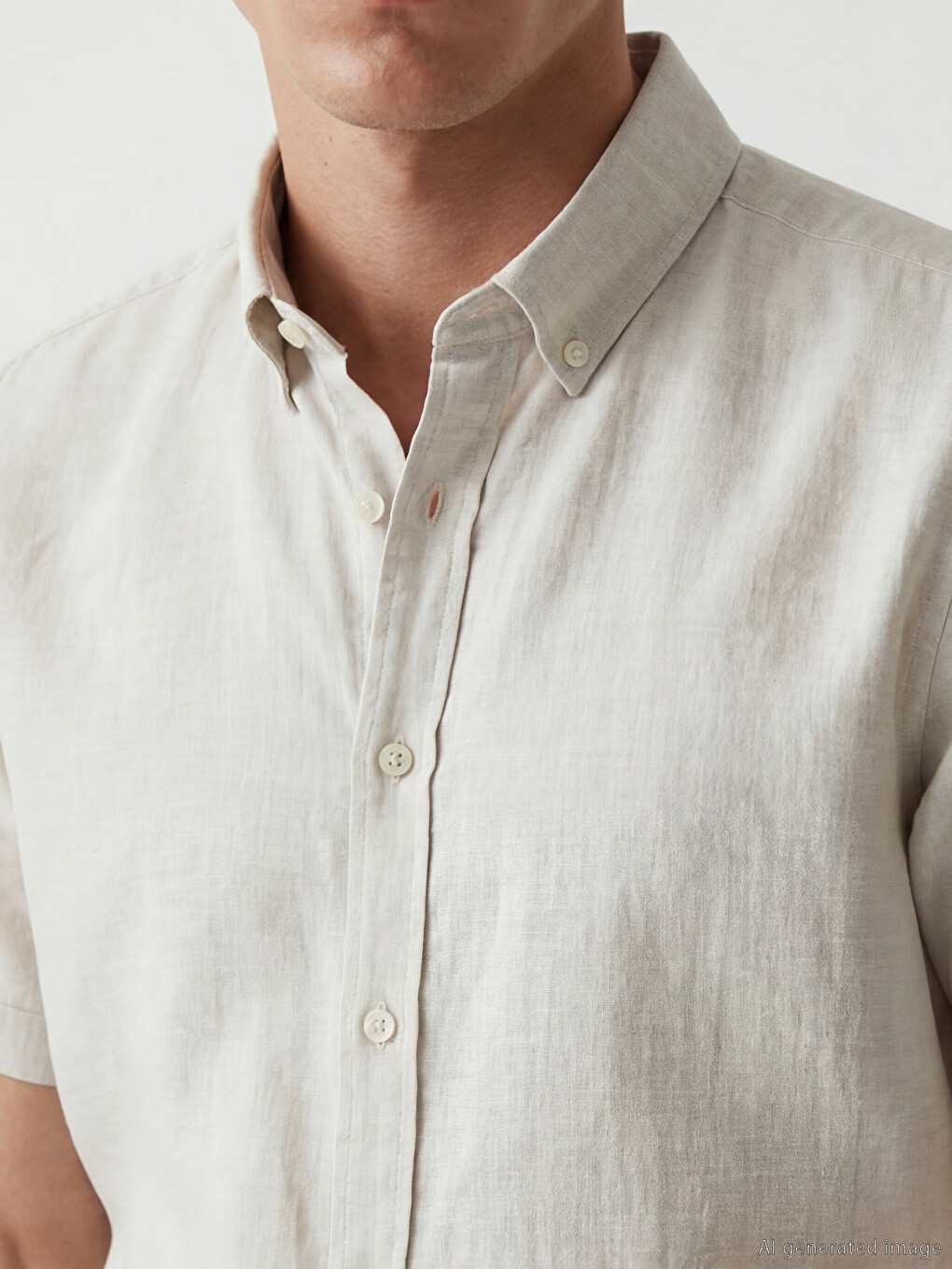 Regular Fit Dobby Men's Shirt-2