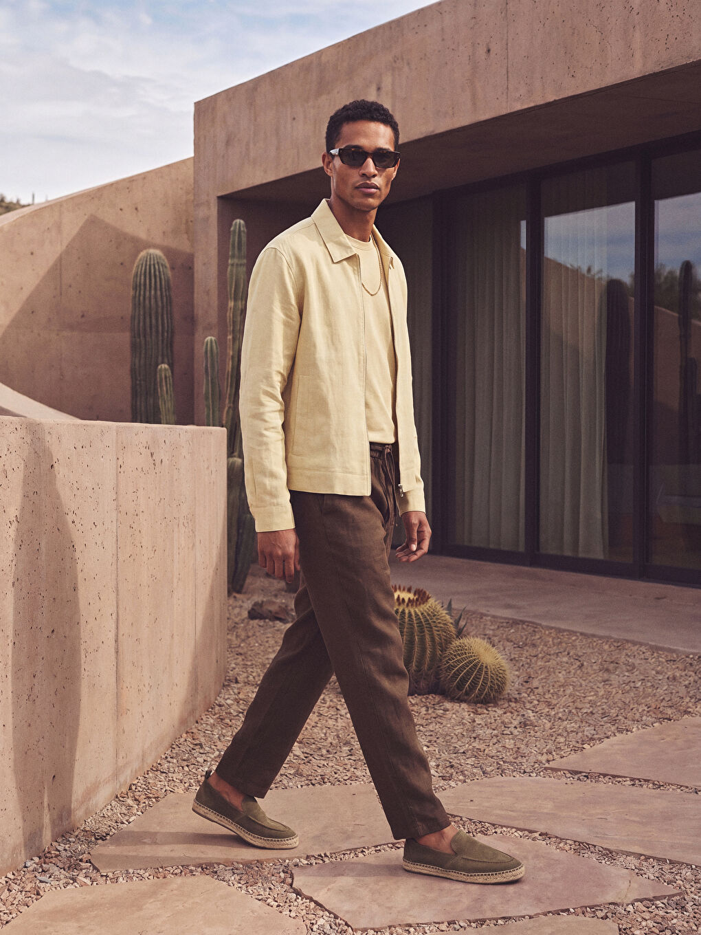 Regular Fit Men's 100% Linen Trousers