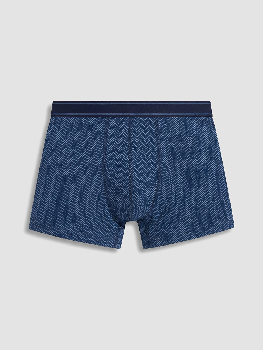 Lacivert Pamuklu Esnek Erkek Boxer 3'lü-1