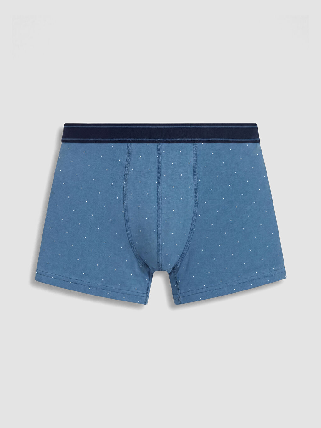 Lacivert Pamuklu Esnek Erkek Boxer 3'lü-3