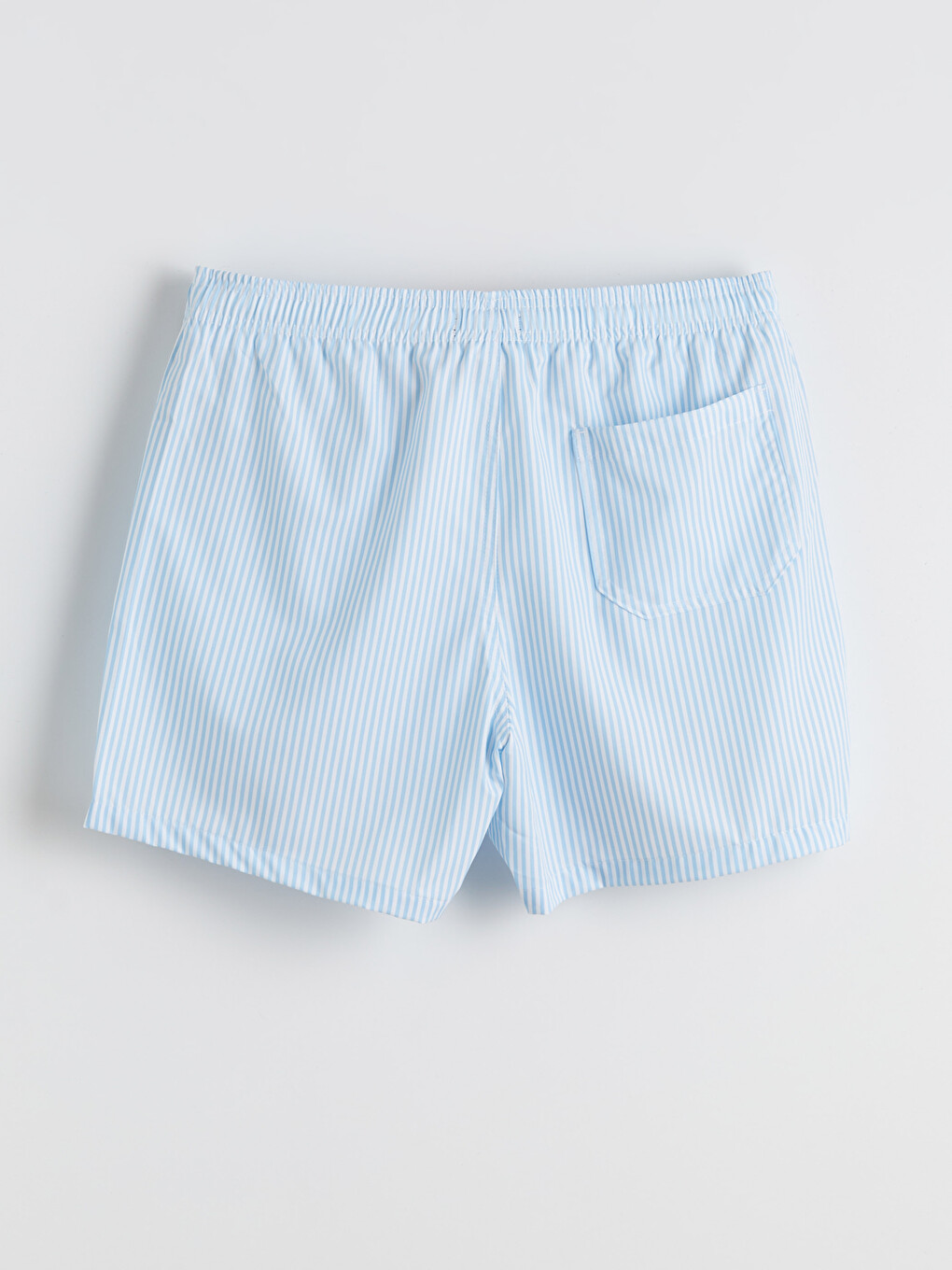 Striped Men's Swim Shorts In A Shorter Length.-5