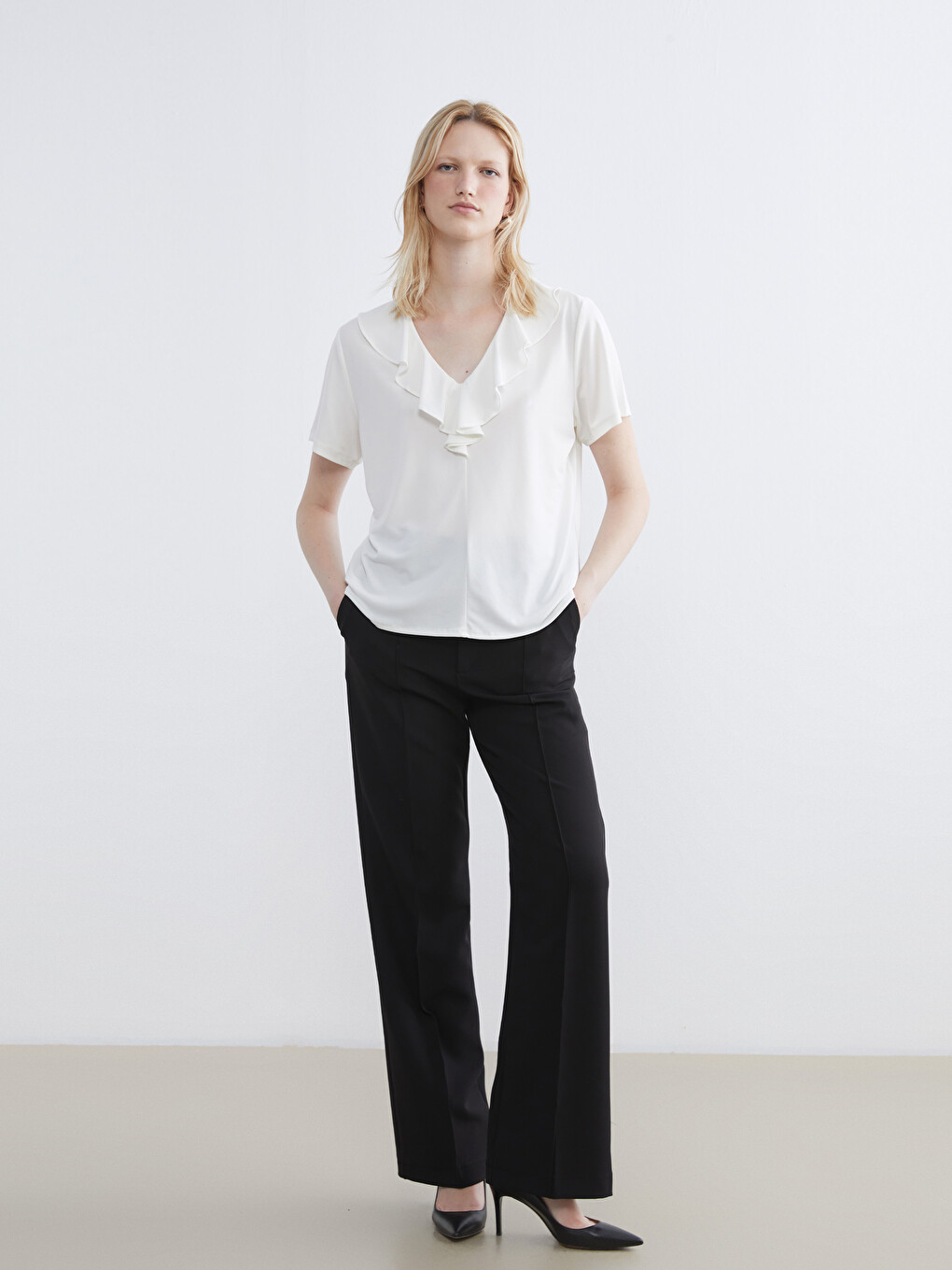 Woman White Blouse-1