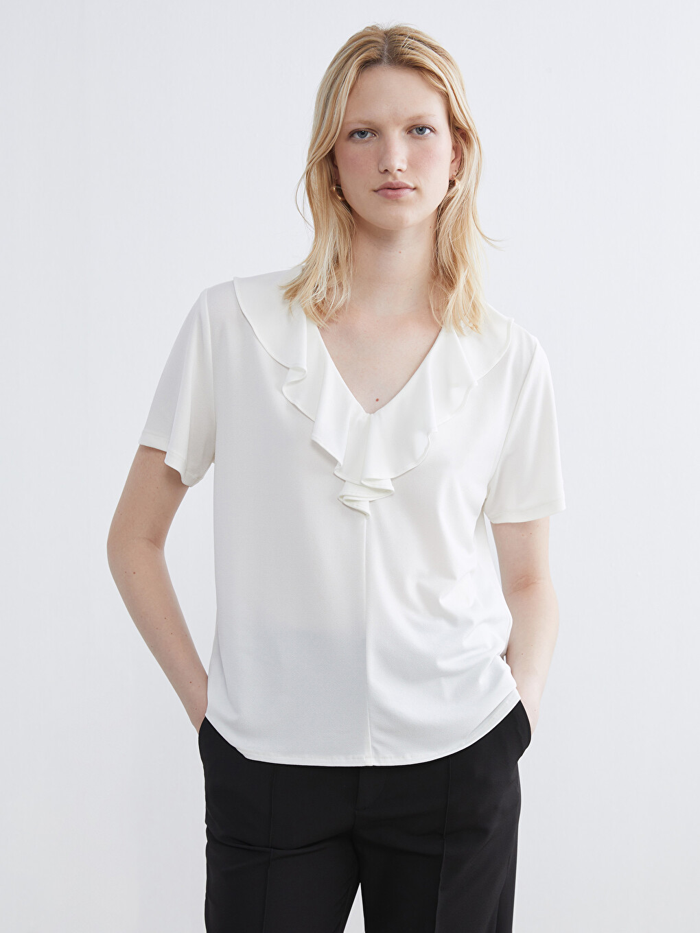 Woman White Blouse-2