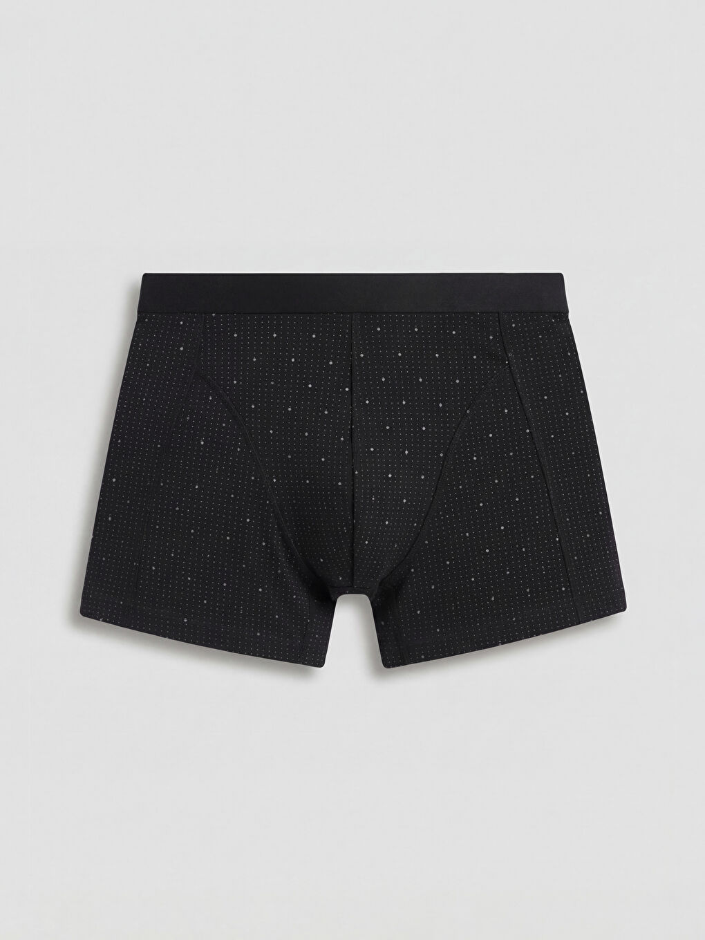 Siyah Pamuklu Esnek Erkek Boxer 3'lü-1