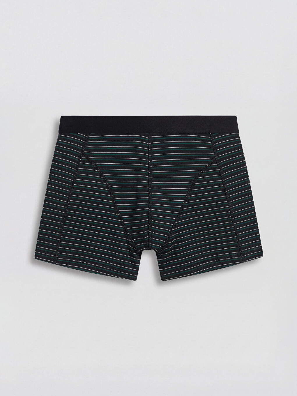 Siyah Regular Fit Pamuklu Esnek Erkek 3'lü Boxer-4