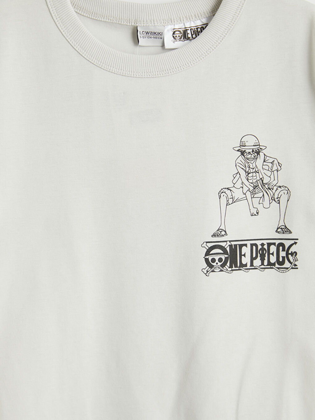 Bej Bisiklet Yaka One Piece Baskılı Erkek Çocuk Tişört-2