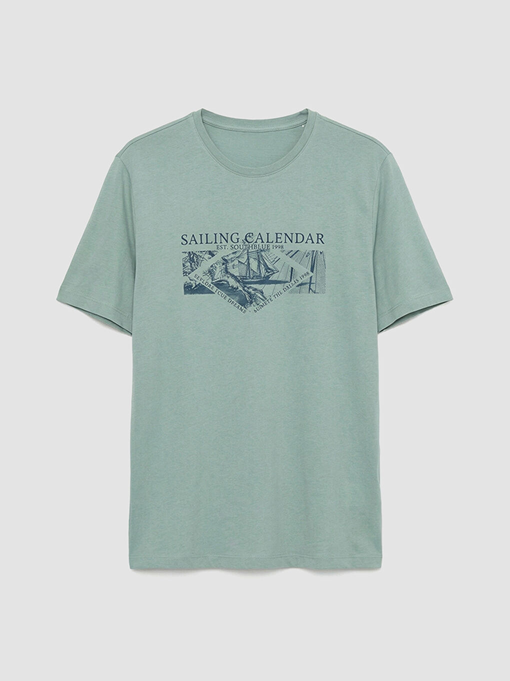 Мужчины Зелёный Футболка-3