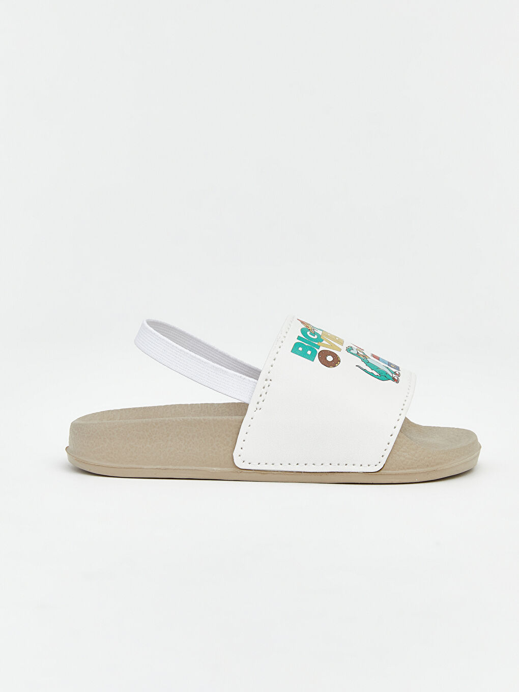 Papuci slider BEJ Băiat-1