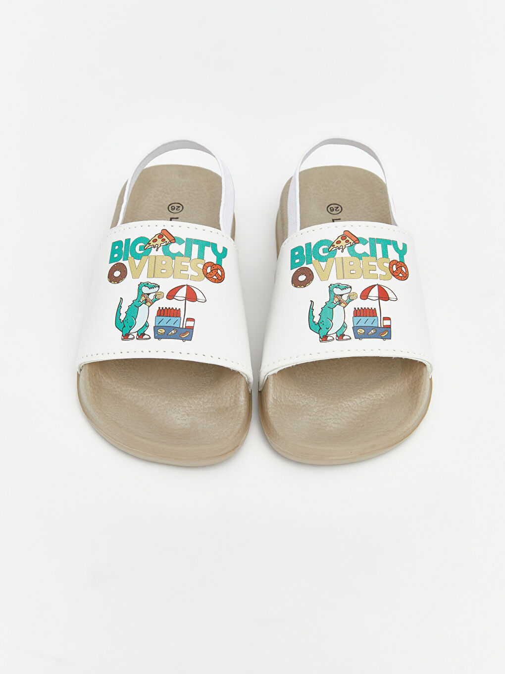 Papuci slider BEJ Băiat-2