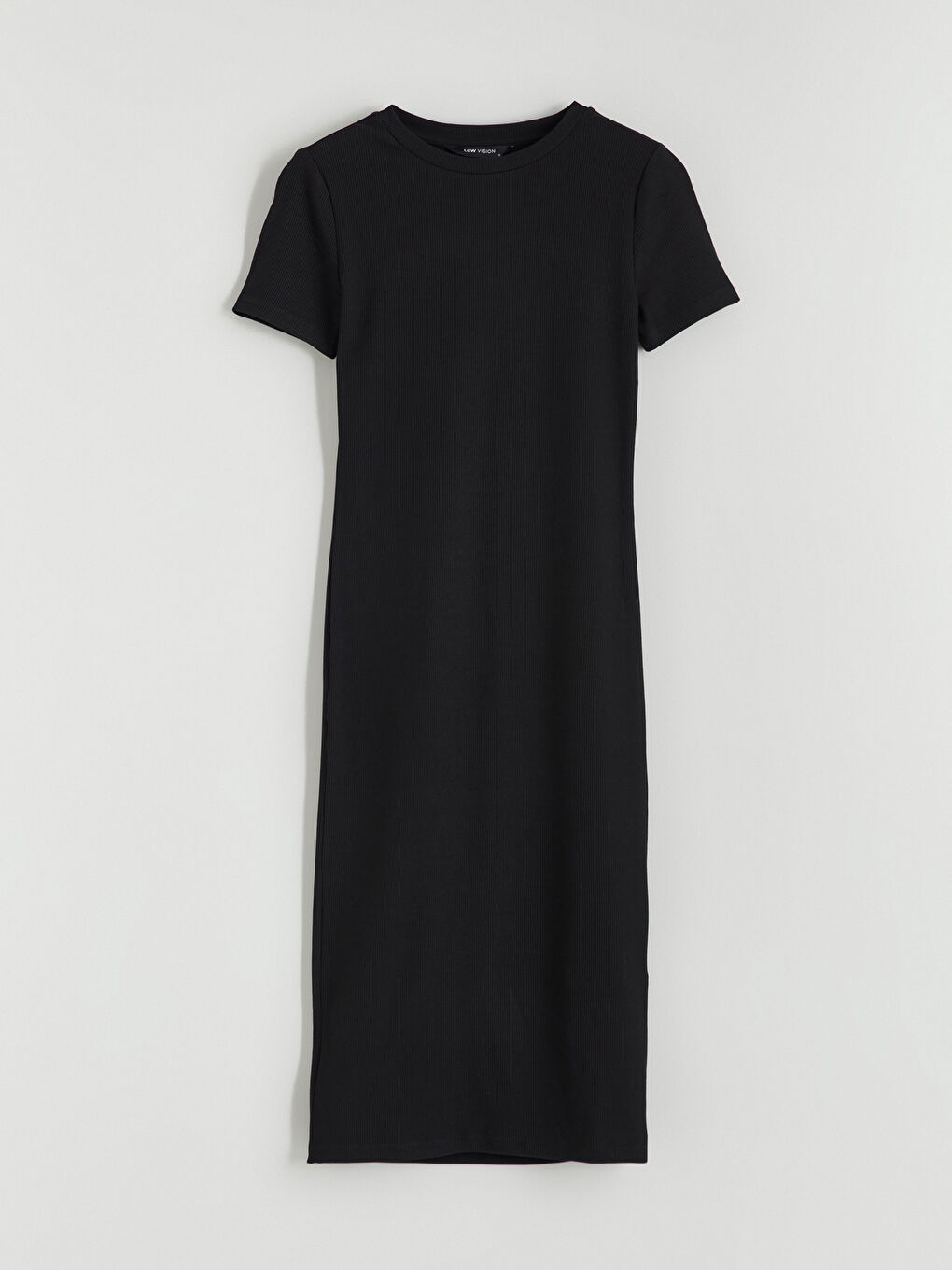 Robe Moulante à Col Rond-4