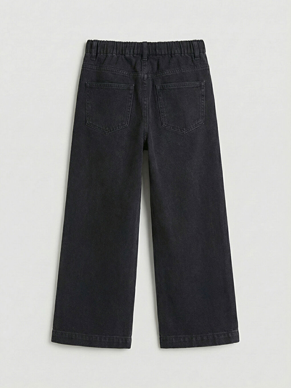 Girls' Wide-Leg Jean Trousers-1