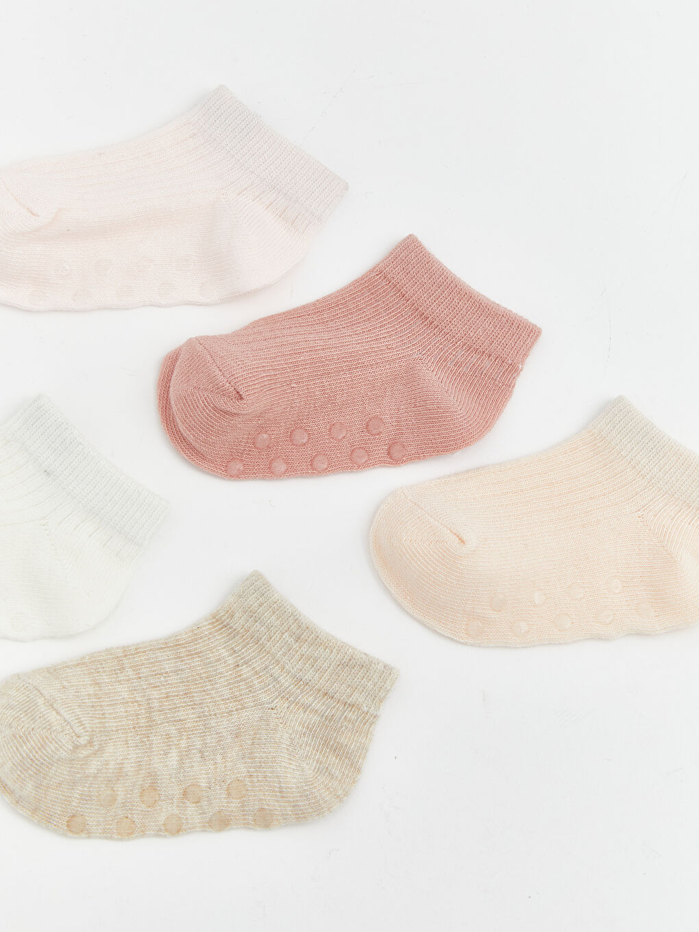 Малышки девочки Розовый Короткие носки-2
