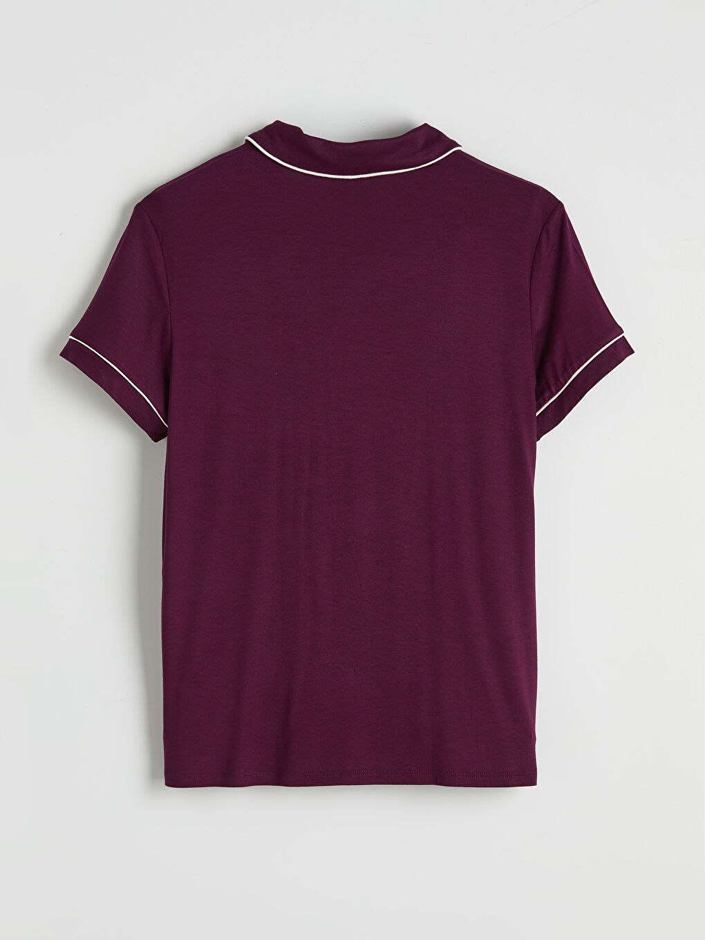 Mor Gömlek Yaka Kadın Pijama Takım-6