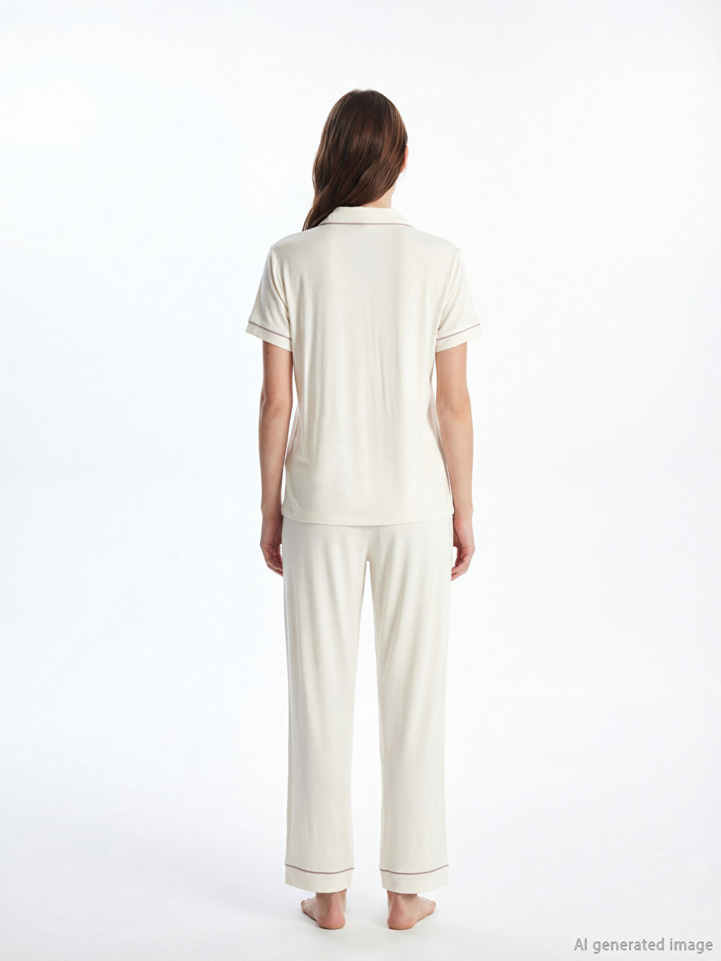 Γυναίκα ΡΟΖ Σετ πιτζάμας-3