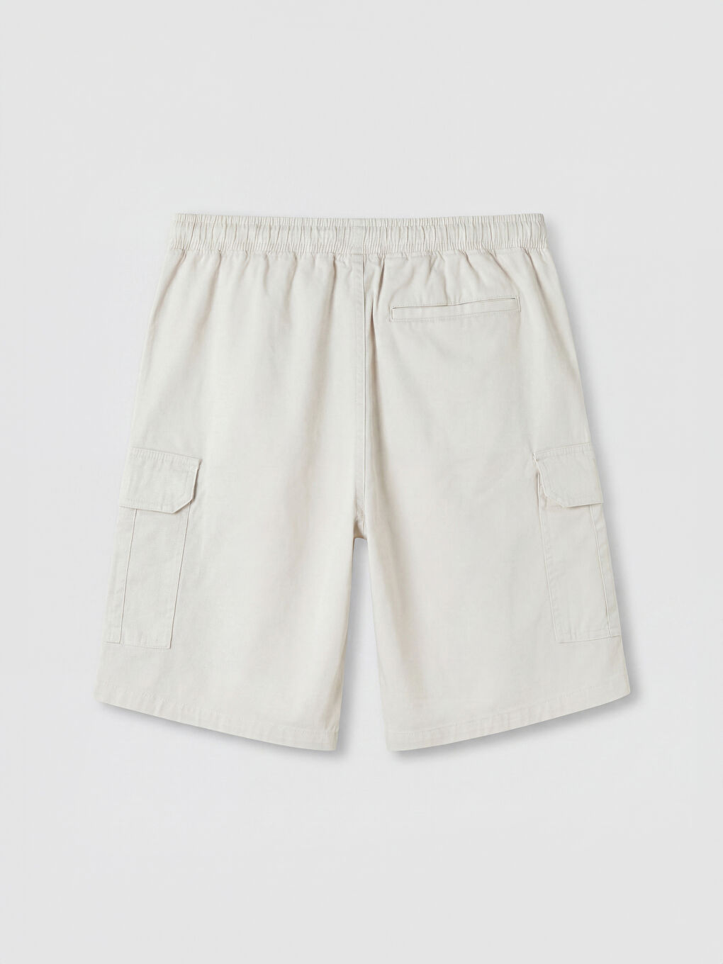 Regular Fit Gabardine Men's Cargo Shorts-5
