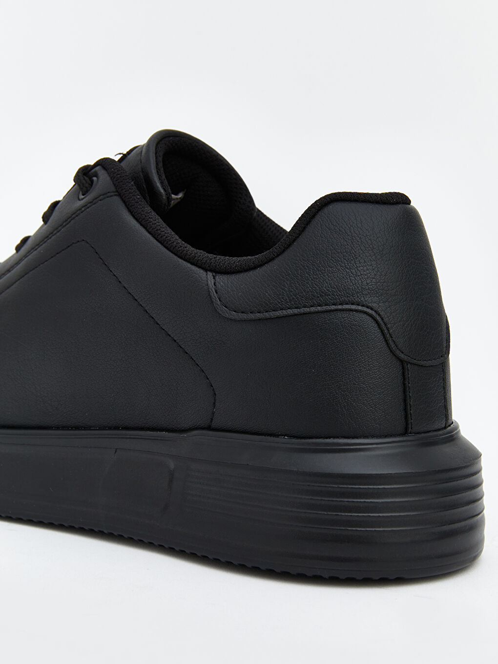 Siyah Bağcıklı Erkek Spor Ayakkabı-4