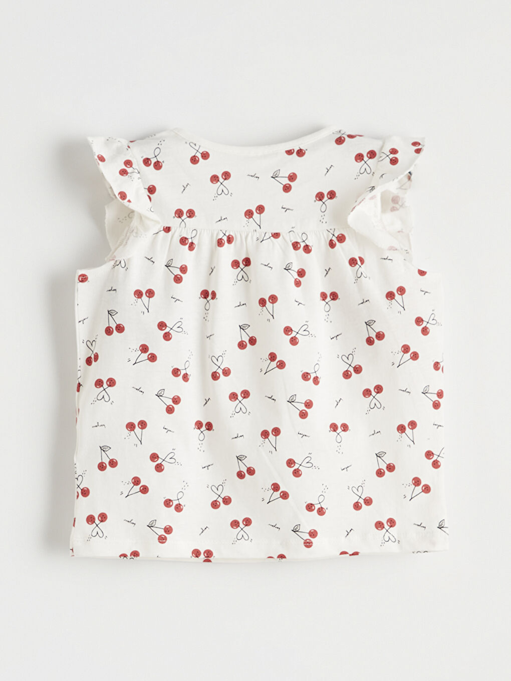 طقم بيجاما قصير بيج فاتح / ايكرو فتاة-2