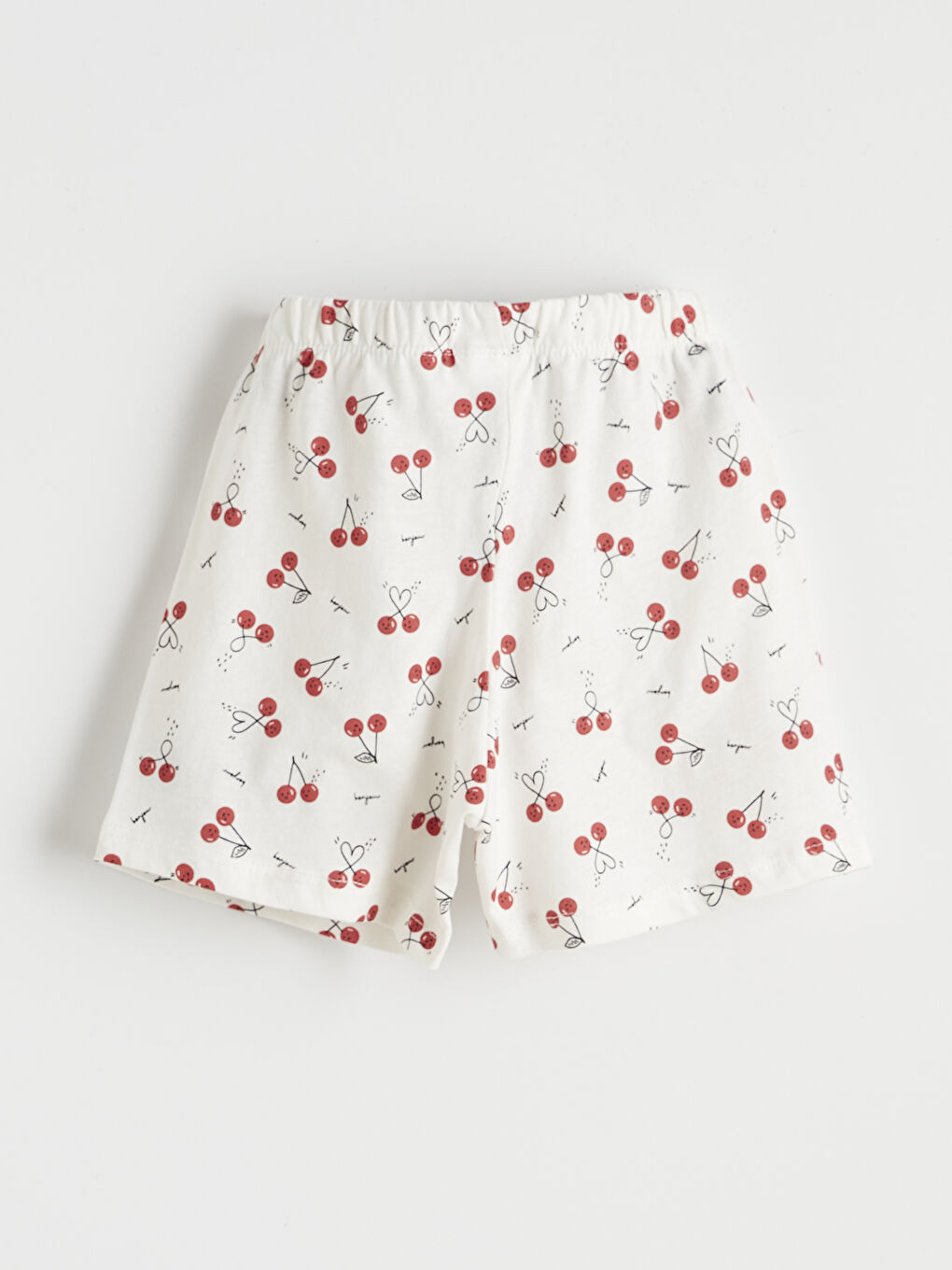 طقم بيجاما قصير بيج فاتح / ايكرو فتاة-4