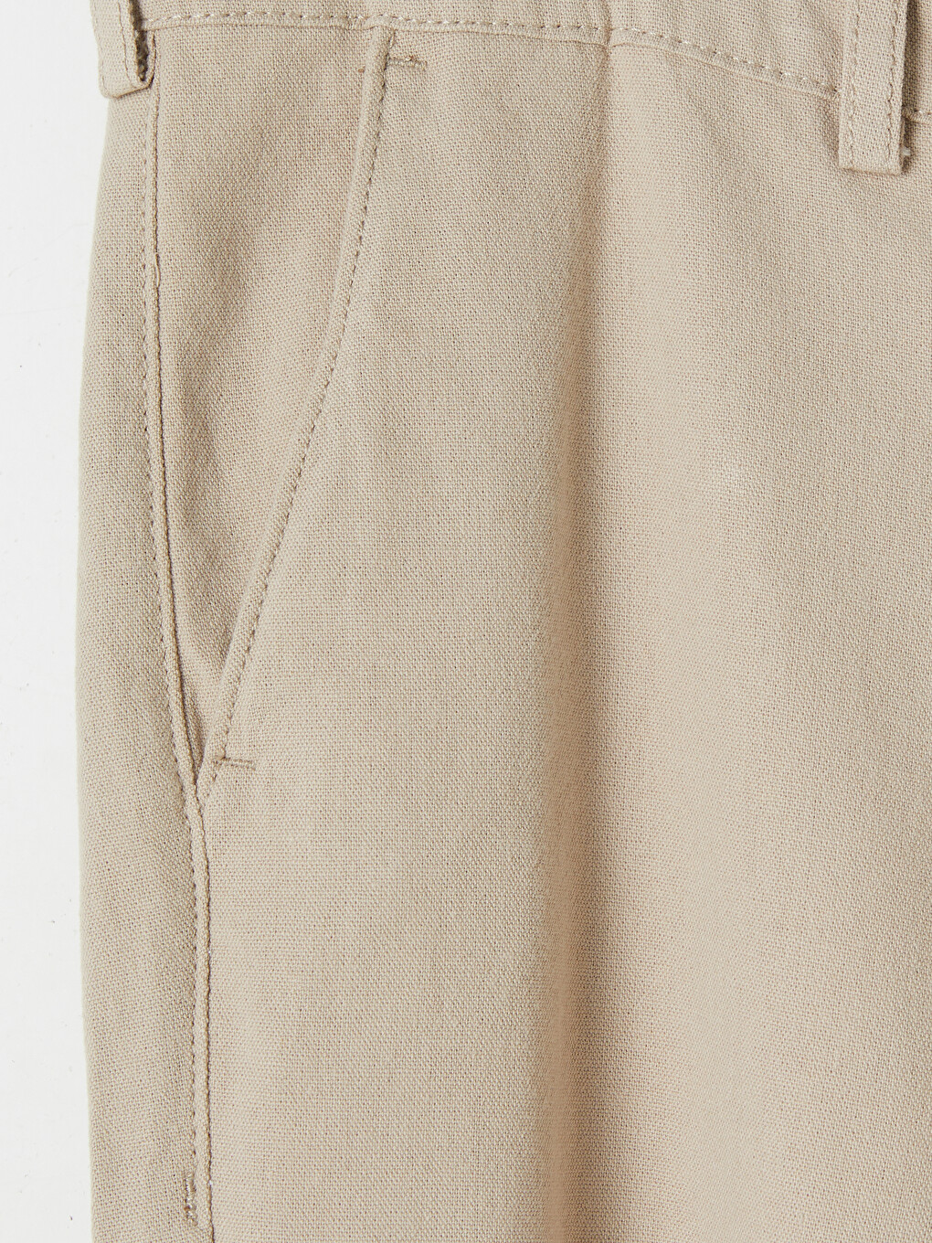 Slim Fit Linen Blend Men's Chino Trousers-5