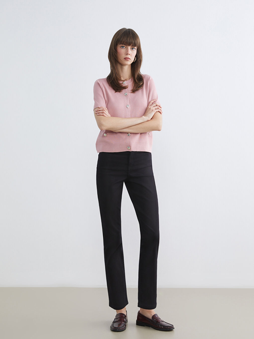 Siyah Slim Fit Kadın Jean Pantolon