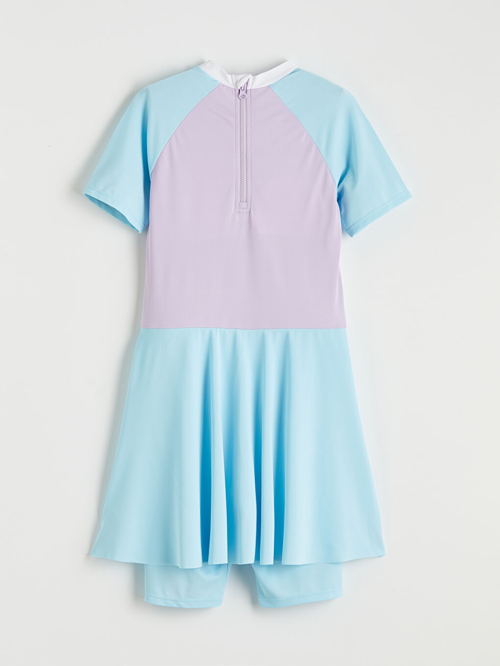 Mavi Baskılı Kız Çocuk Mayo-2