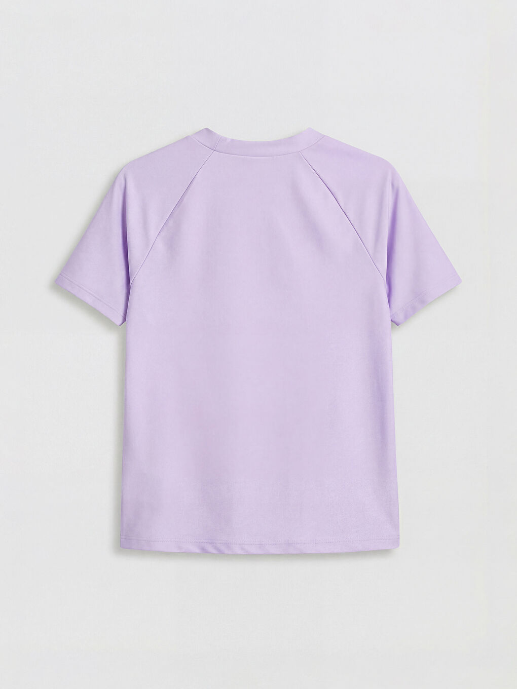 Lila Stitch Baskılı Kız Çocuk Şortlu Bikini-2