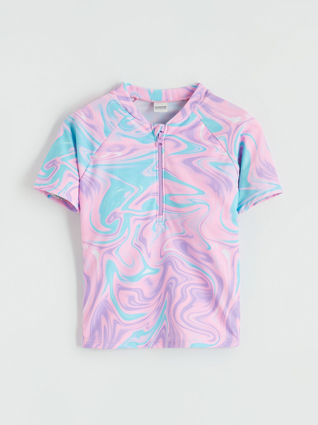 Karışık Kız Çocuk Batik Desenli Şortlu Bikini-1