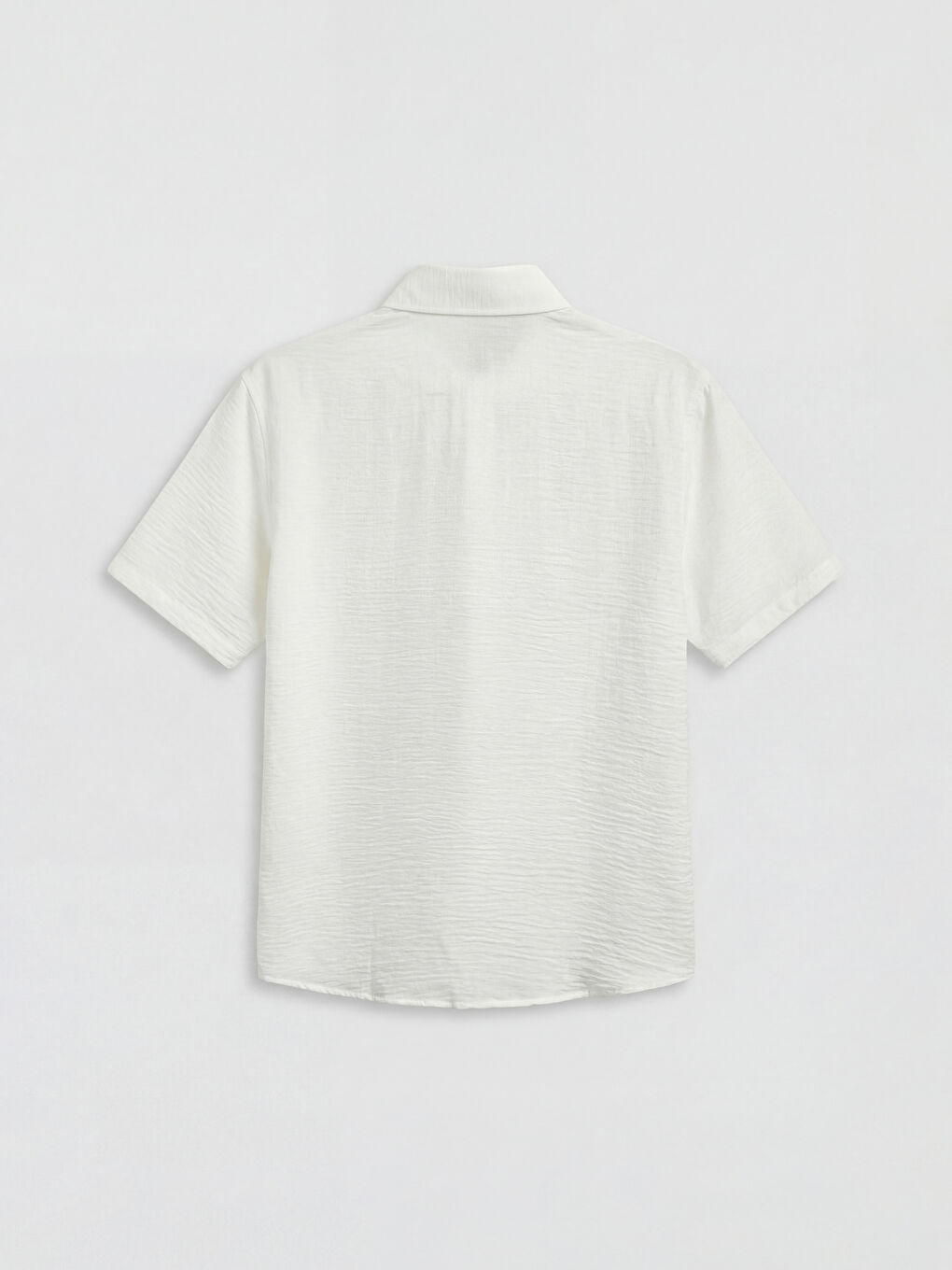 قميص رجالي واسع بقماش شبيه بالكتان-1