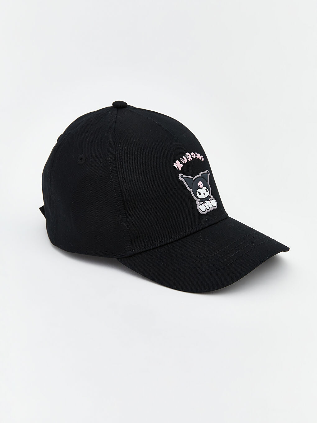 Siyah Kuromi Baskılı KIz Bebek Kep Şapka -1