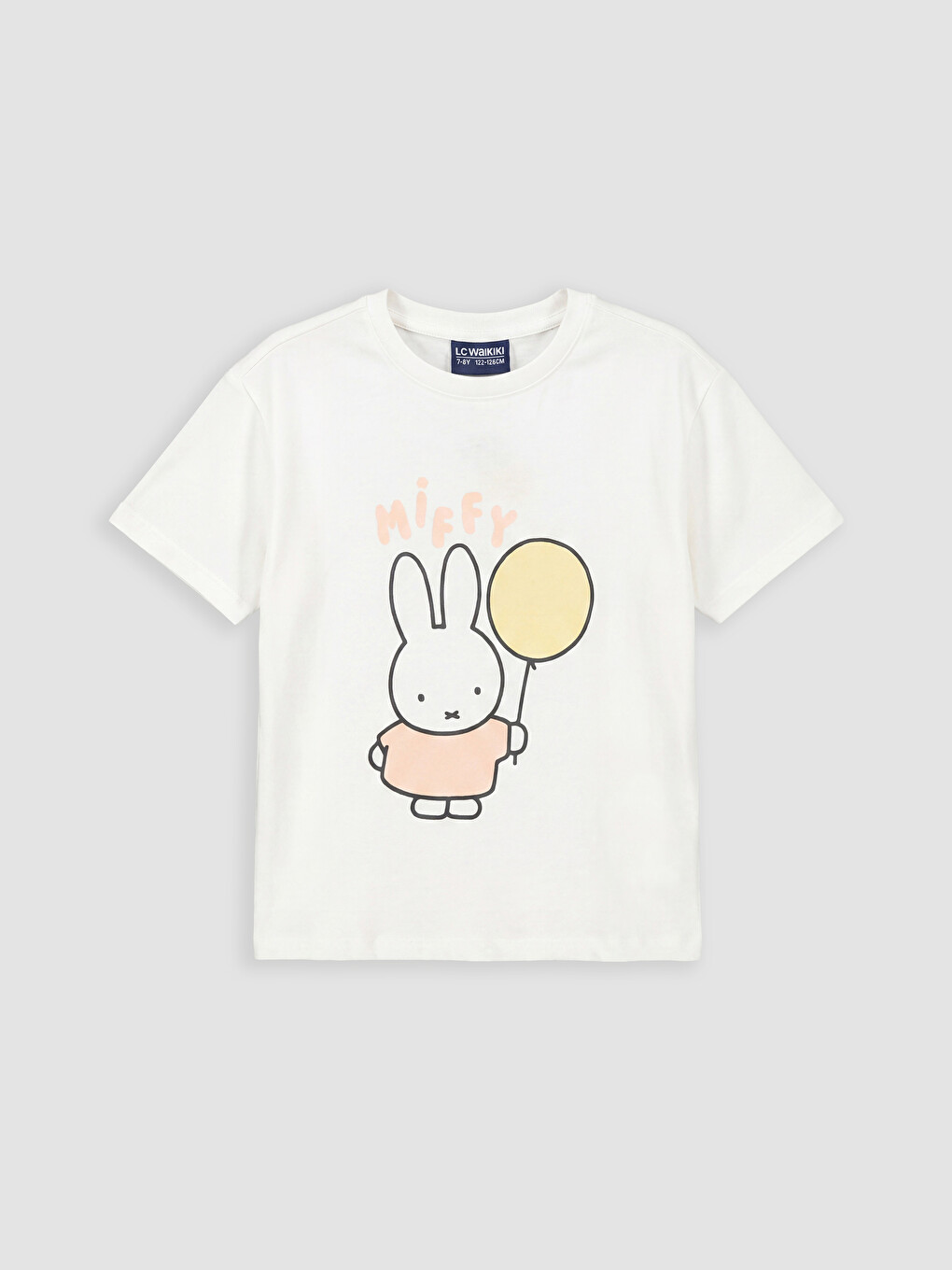 Ekru Miffy Baskılı Kız Çocuk Şortlu Pijama Takımı-1