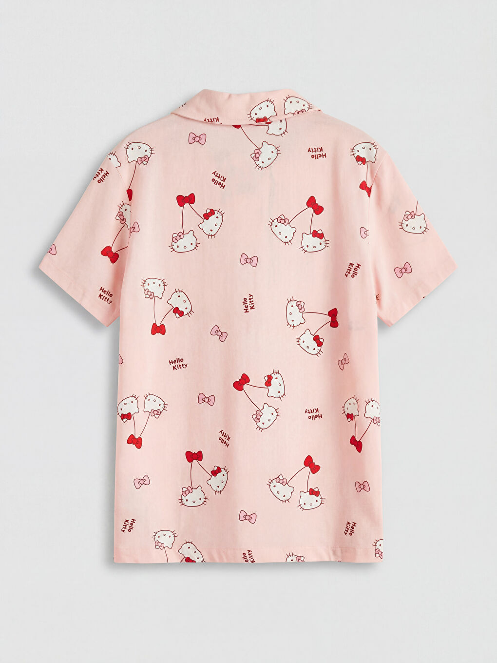 Pembe Hello Kitty Baskılı Kız Çocuk Şortlu Pijama Takımı-2