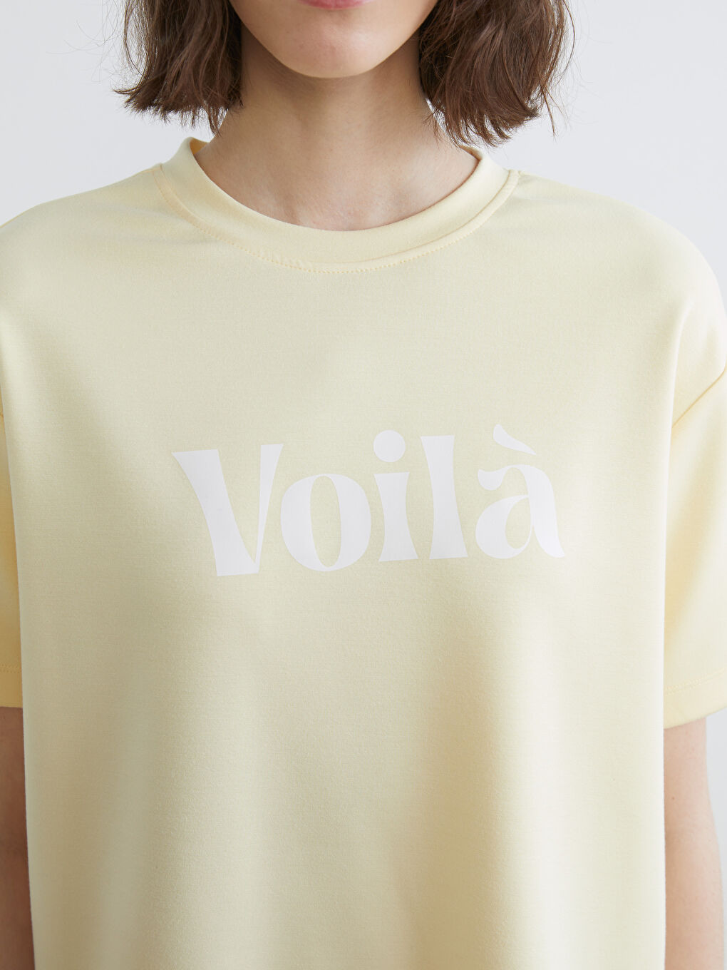 Crew Neck Printed Women's T-Shirt-2