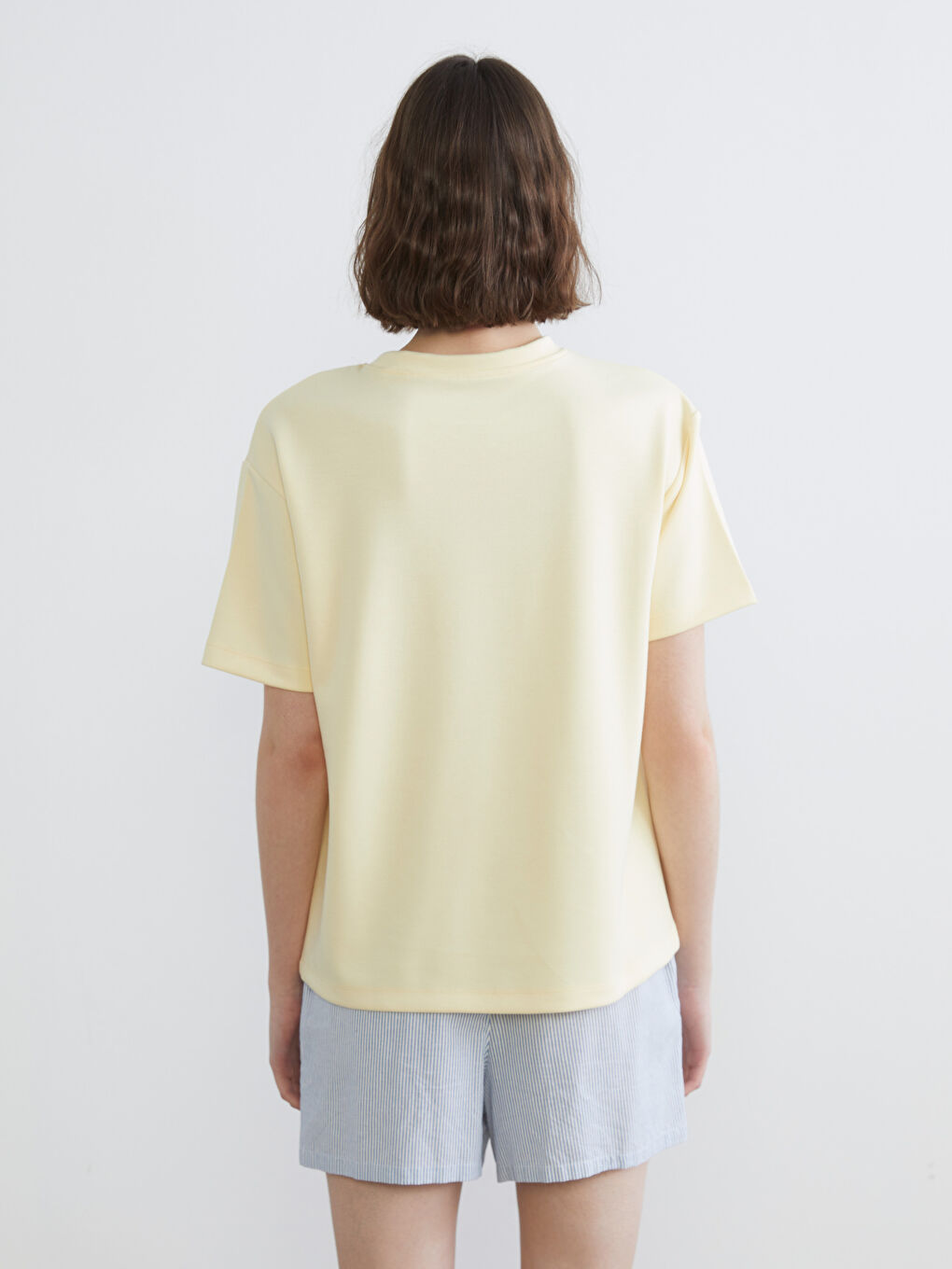 Crew Neck Printed Women's T-Shirt-3