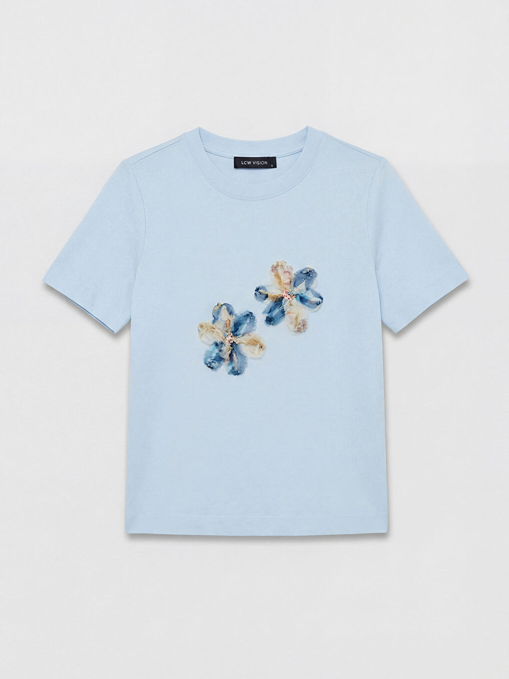 Crew Neck Floral Women's T-Shirt