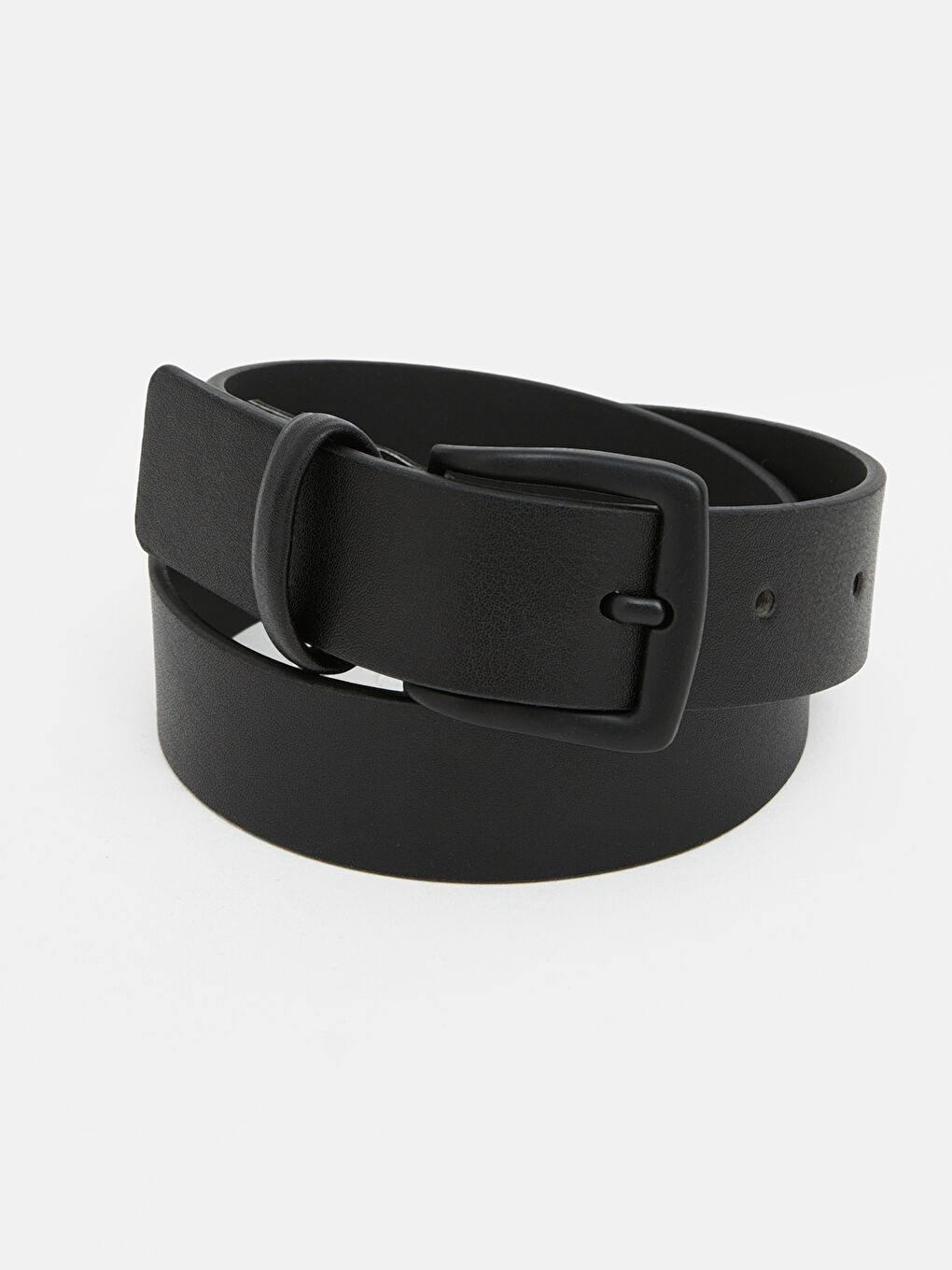 Siyah Deri Görünümlü Erkek Çocuk Kemer 